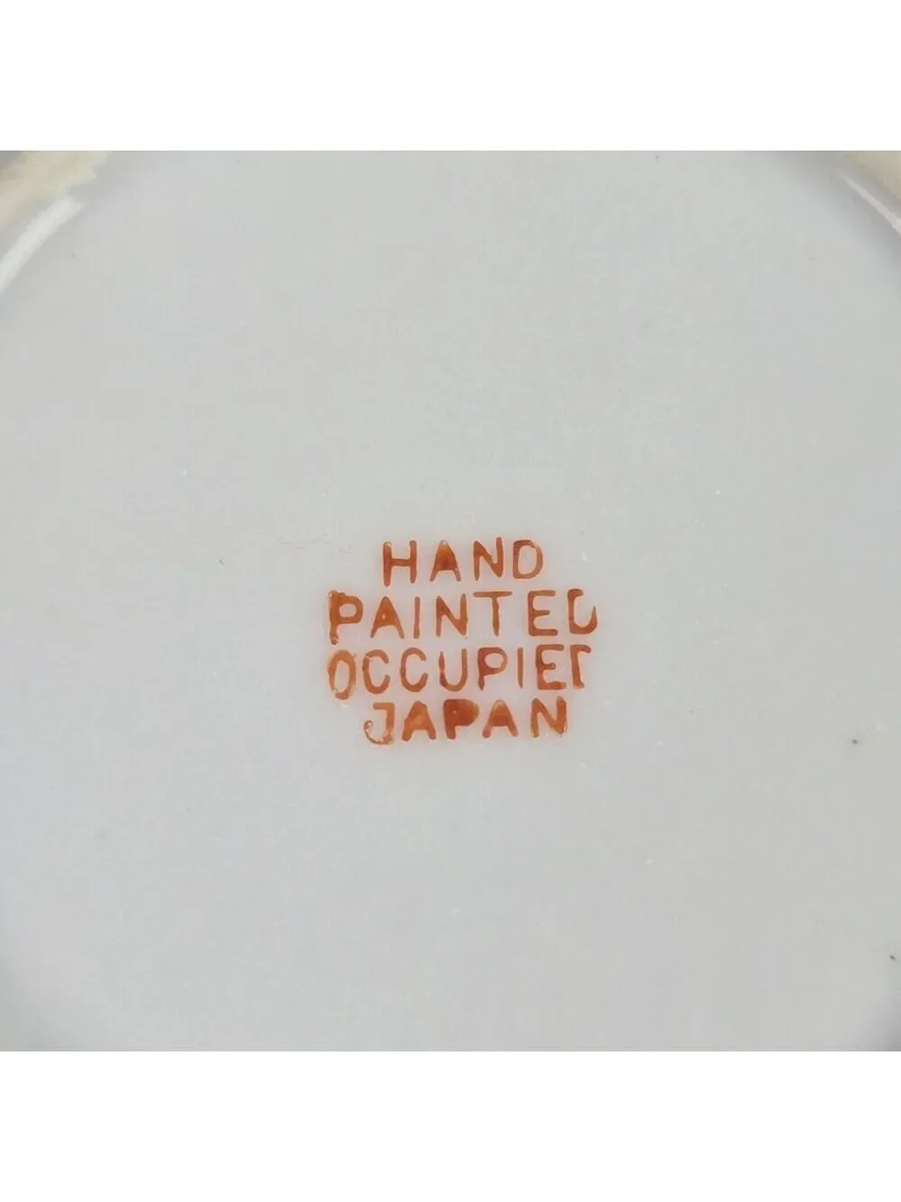 Vintage Demitasse Tea Cup Saucer Hand Painted Occupied Japan Mountain Village